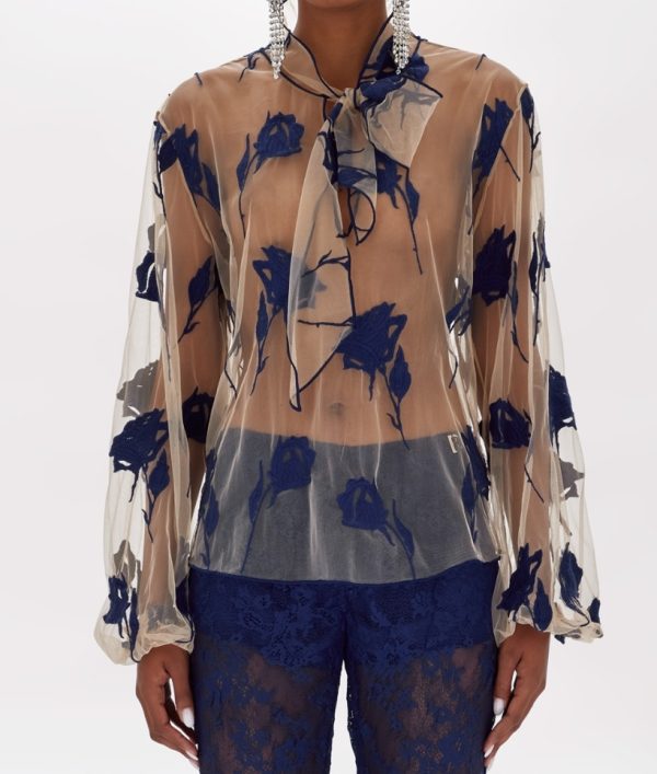 BLUGIRL Blusa Nude ink blue