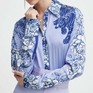 BLUGIRL by Blumarine camicia ink roses