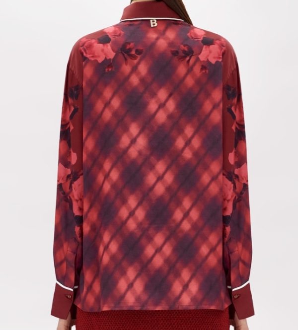 BLUGIRL Camicia argyled roses