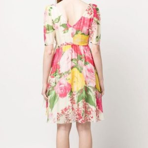 BLUGIRL abito roses pastello