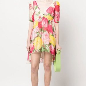 BLUGIRL abito roses pastello
