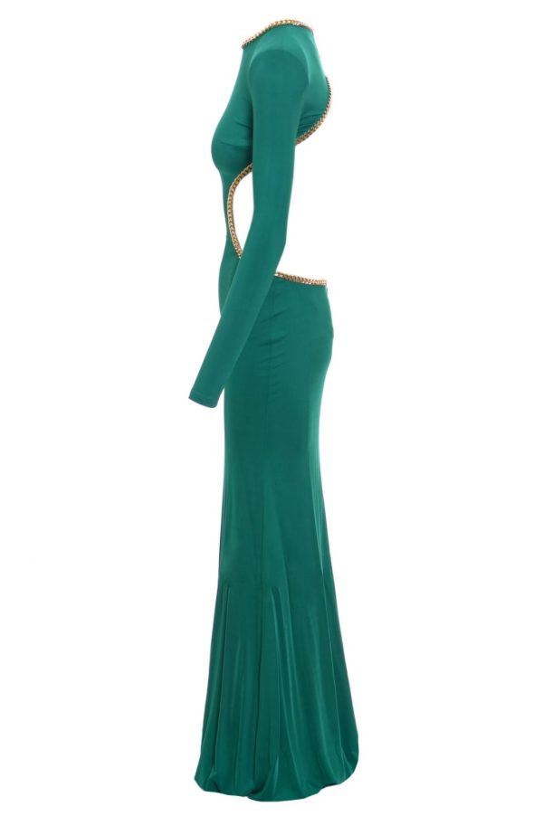 ELISABETTA FRANCHI Abito lungo in jersey AB20227EW