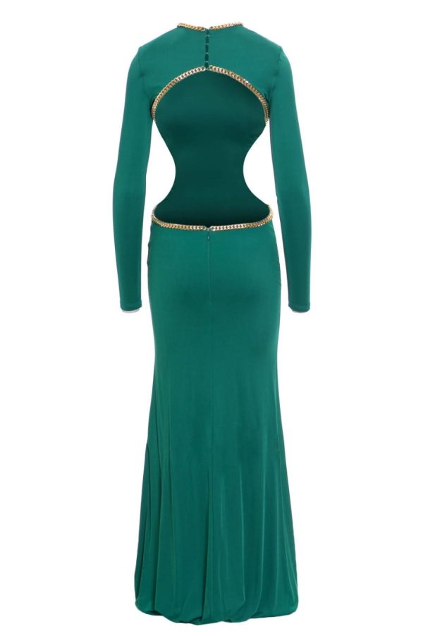 ELISABETTA FRANCHI Abito lungo in jersey AB20227EW