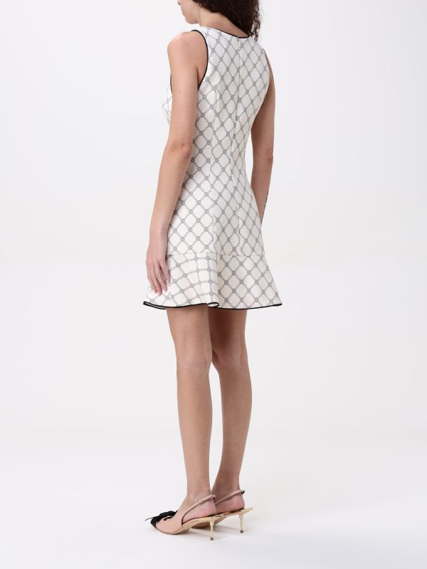 ELISABETTA FRANCHI Abito in crêpe con piping