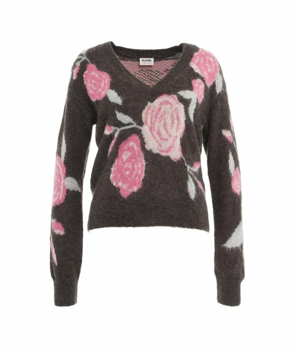 BLUGIRL Maglia con rose