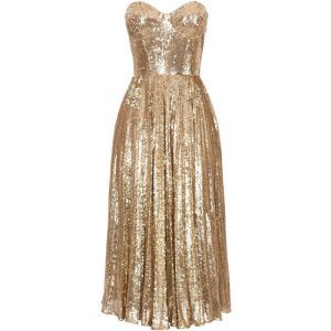 Elisabetta Franchi abito gold