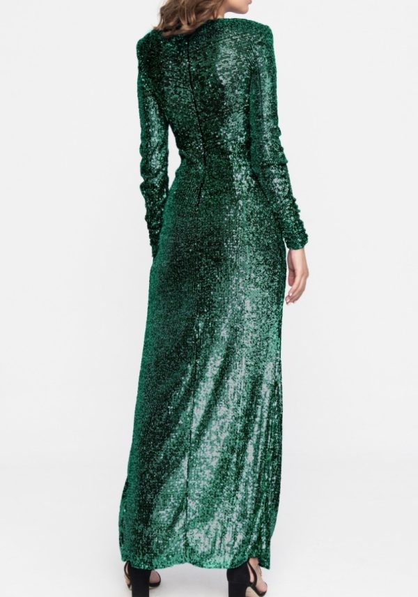 CLIPS abito lungo all paillettes