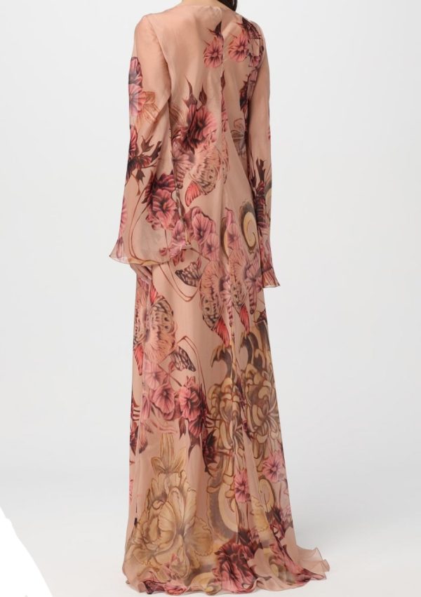 ALBERTA FERRETTI abito fiori seta