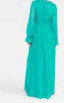 ALBERTA FERRETTI abito plisset seta